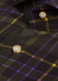 Paul Stuart Custom Tartan Plaid Flannel Shirt, thumbnail 2