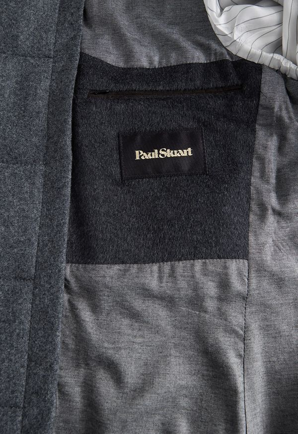 Paul Stuart Wool & Cashmere Overcoat with Removable Vest, image 4