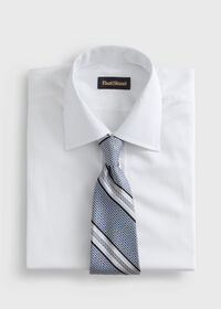 Paul Stuart Textured Stripe Woven Silk Tie, thumbnail 2