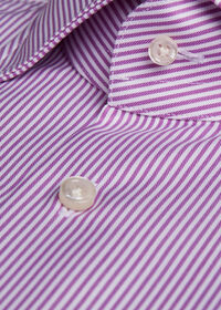 Paul Stuart Spread Collar Plum Stripe Shirt, thumbnail 2