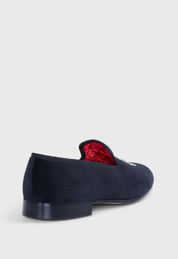 Paul Stuart Tyler Velvet Skull Slip-on, image 3