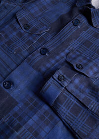 Paul Stuart Patchwork Printed Linen Shirt Jacket, thumbnail 2