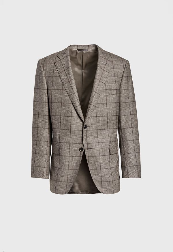 Paul Stuart Wool Plaid Classic Shoulder Suit, image 3