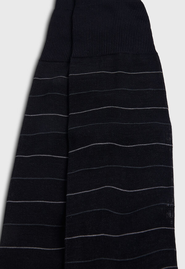 Paul Stuart Cotton Horizontal Stripe Sock, image 3
