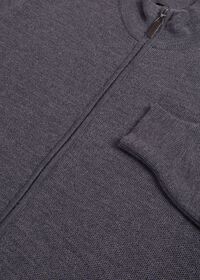 Paul Stuart Merino Wool Full Zip Rice Stitch Cardigan, thumbnail 2