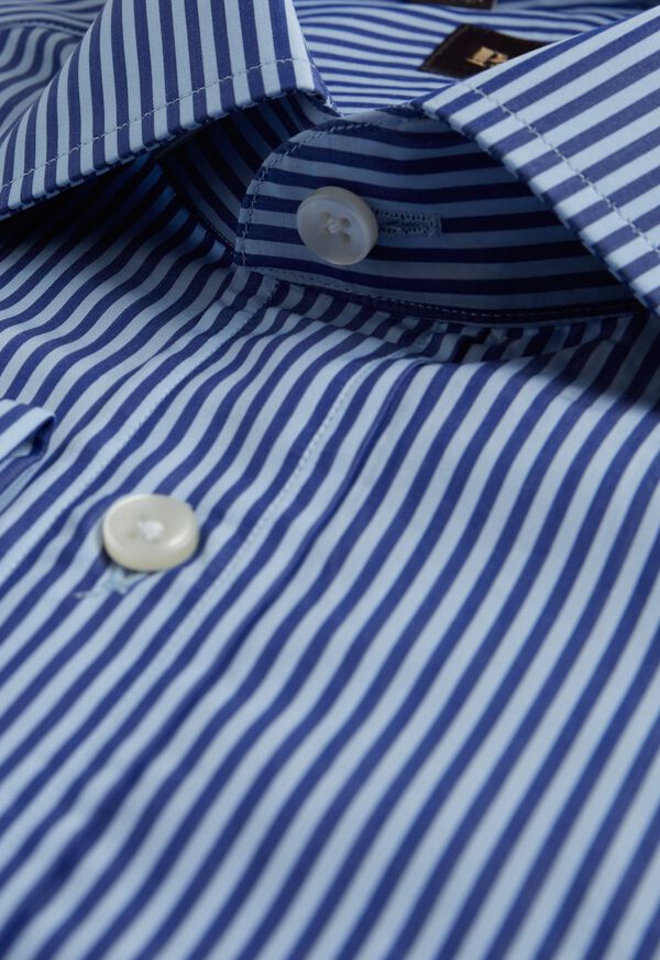 Paul Stuart Blue Bengal Striped Dress Shirt, image 2