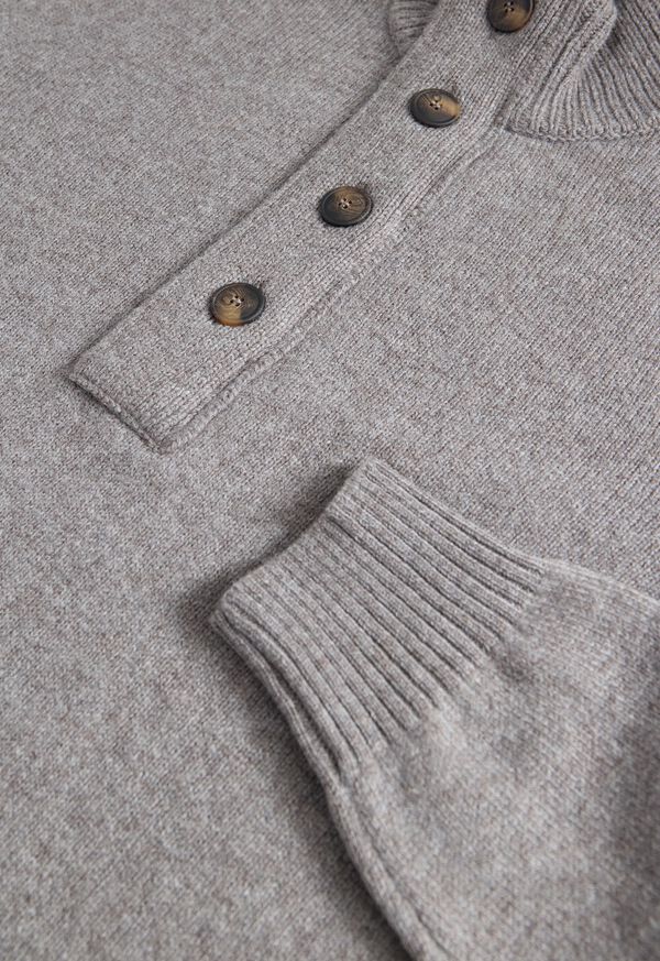 Paul Stuart Wool Button Neck Sweater, image 2