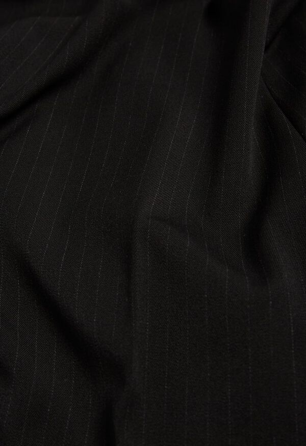 Paul Stuart Black Pinstripe Side Zip Pant, image 2
