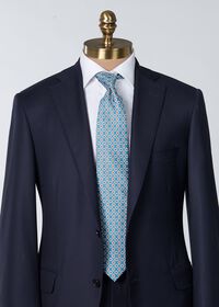 Paul Stuart Printed Silk Jacquard Diamond Tie, thumbnail 6