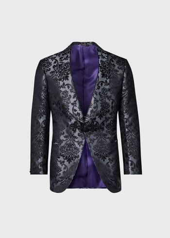 Paul Stuart Floral Jacquard Silk Dinner Jacket