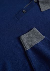 Paul Stuart Cashmere Contrast Color Polo, thumbnail 2