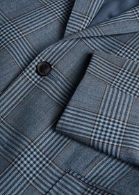 Paul Stuart Blue Plaid Wool Jacket, thumbnail 2