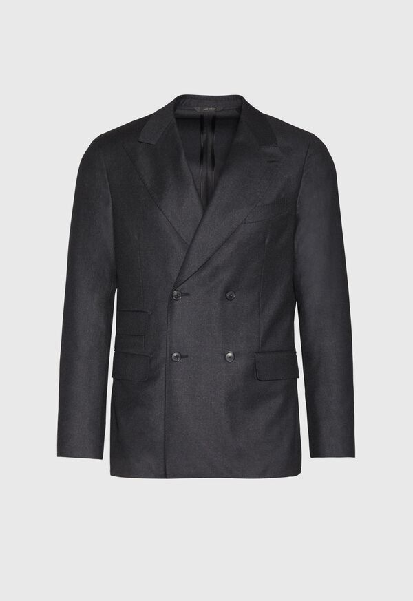 Paul Stuart Super 150s Charcoal Double Breasted Suit, image 3