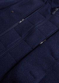 Paul Stuart Navy Wool Overcoat with Gilet, thumbnail 3
