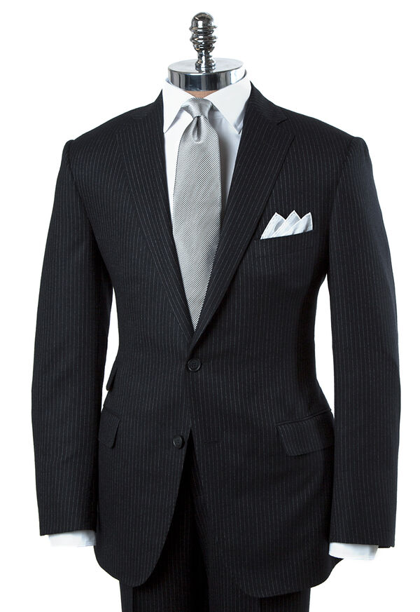 Paul Stuart Paul Fit Narrow Chalk Stripe Wool Suit, image 1