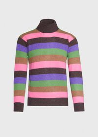 Paul Stuart Cashmere Multi-Stripe Turtleneck Sweater, thumbnail 1