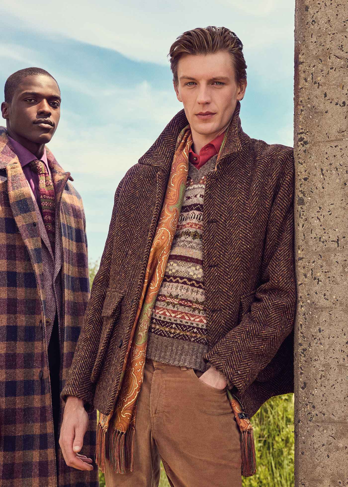 Tweed coat with hood cheap