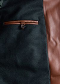 Paul Stuart Leather Motorcycle Jacket, thumbnail 4