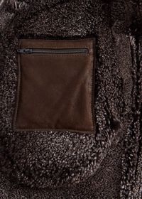 Paul Stuart Funnel Neck Shearling Jacket, thumbnail 6