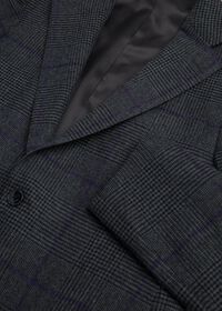 Paul Stuart Charcoal Plaid Wool Jacket, thumbnail 2
