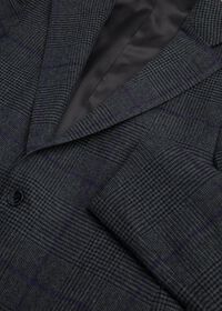 Paul Stuart Charcoal Plaid Wool Jacket, thumbnail 2