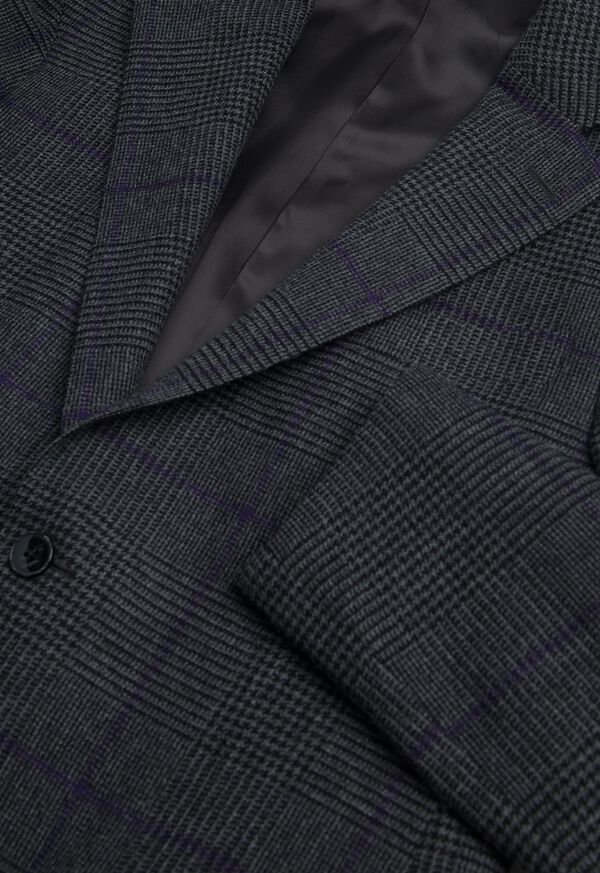 Paul Stuart Charcoal Plaid Wool Jacket, image 2