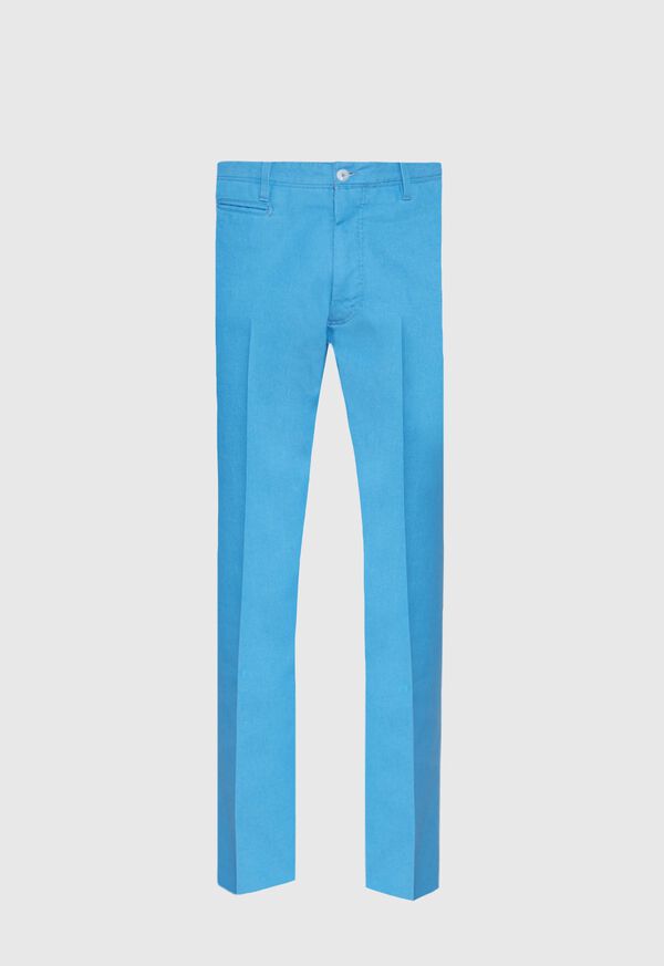 Paul Stuart Cotton Denim Plain Front Pant, image 1