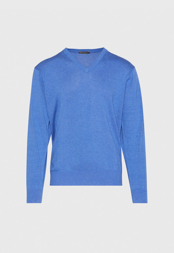 Paul Stuart Pima Cotton V-Neck Sweater, image 1