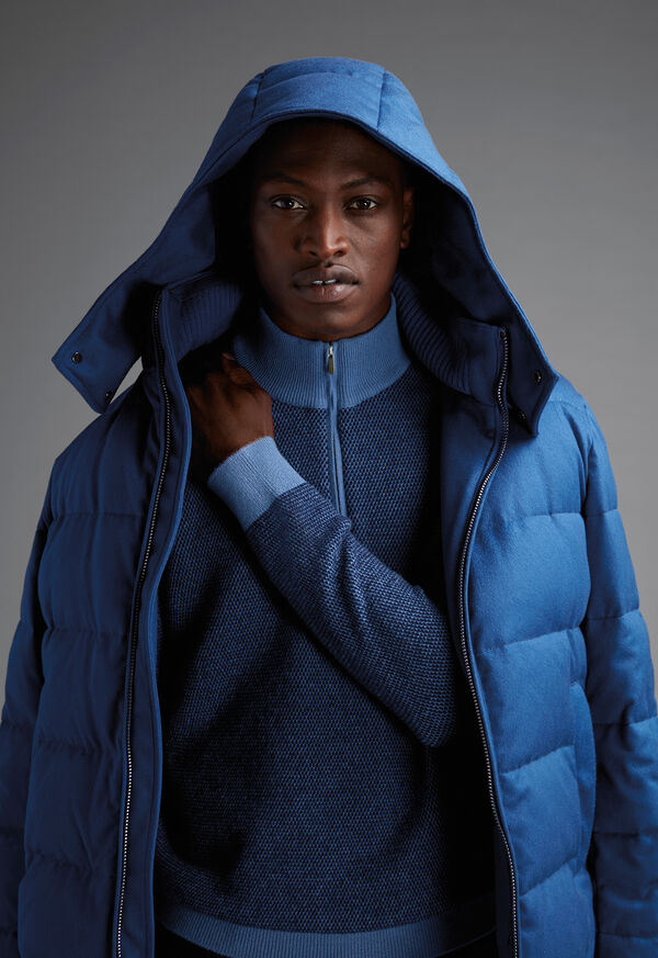 Paul Stuart Cashmere Quilted Down Puffer Jacket, image 2