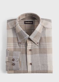 Paul Stuart Flannel Plaid Sport Shirt, thumbnail 1