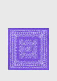 Paul Stuart Silk Bandana Print Pocket Square, thumbnail 1