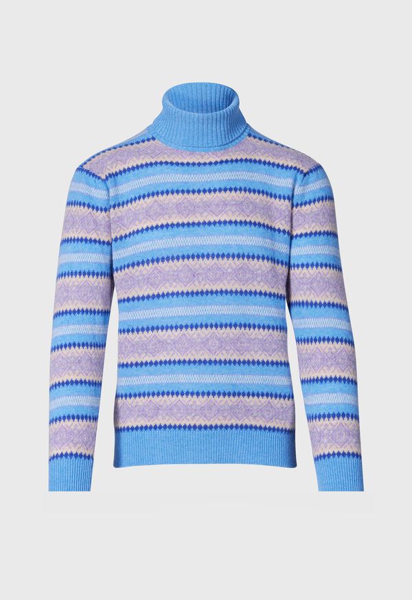 Paul Stuart Fair Isle Wool Turtleneck
