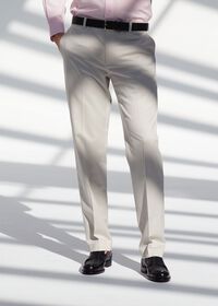 Paul Stuart Cotton Twill Flat Front Easy Care Chino, thumbnail 2