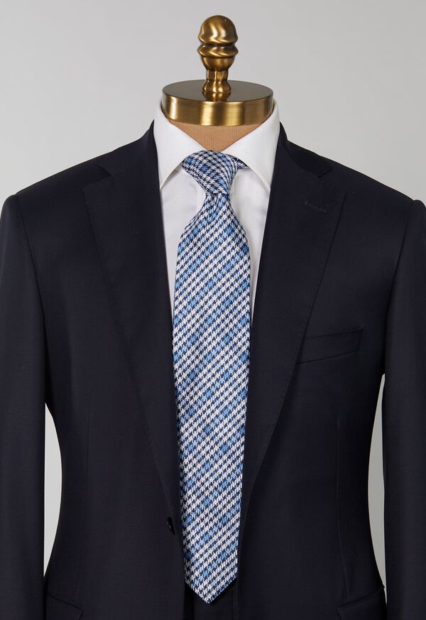 Paul Stuart Woven Silk Multicolor Plaid Tie, image 2