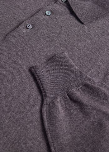Paul Stuart Long Sleeve Merino Wool Polo Shirt