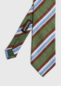 Paul Stuart Printed Linen Stripe Tie, thumbnail 1