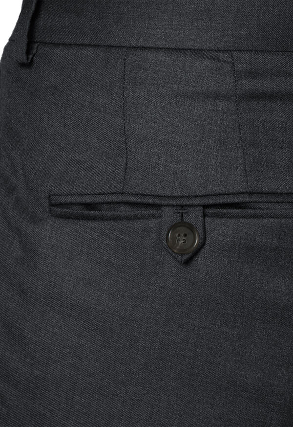 Paul Stuart Wool, Cashmere and Silk Plain Front Trouser, image 3