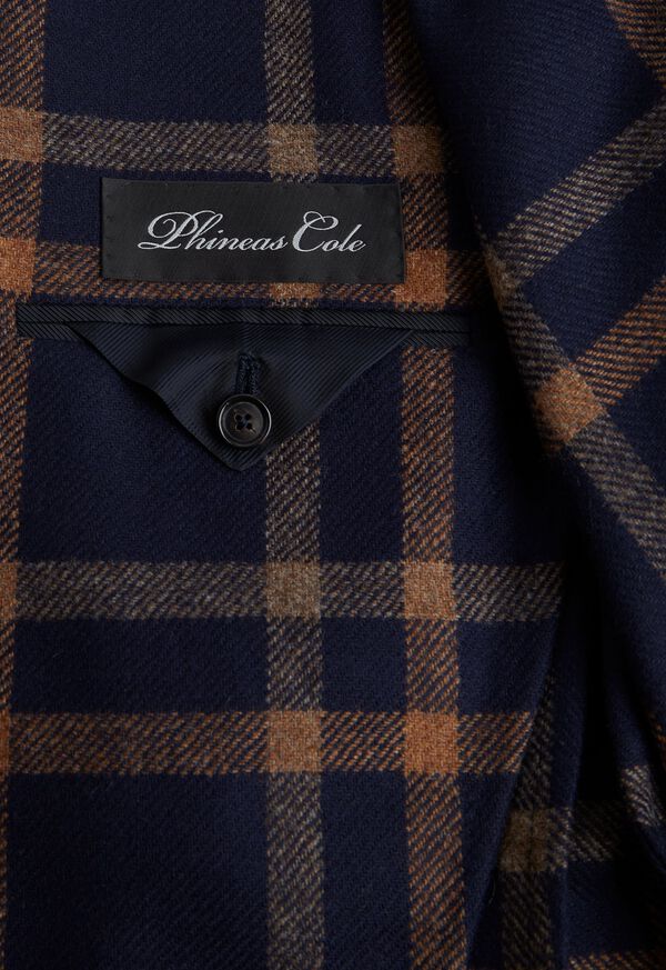 Paul Stuart Tan Windowpane Jacket, image 3