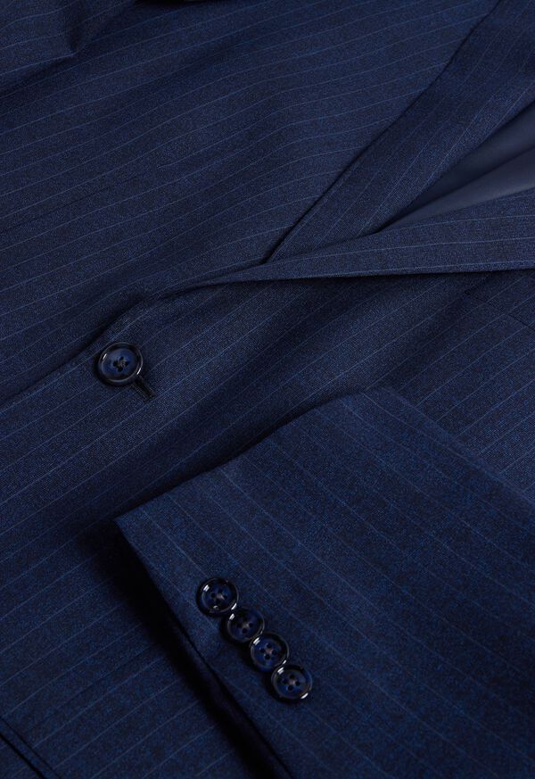 Paul Stuart Stripe All Year Wool Suit, image 5