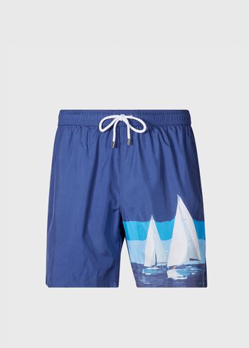 Paul Stuart Sailboat Swim Trunk