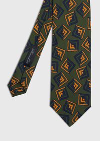 Paul Stuart Silk Triangle 3 Folds Self Tip Tie, thumbnail 1