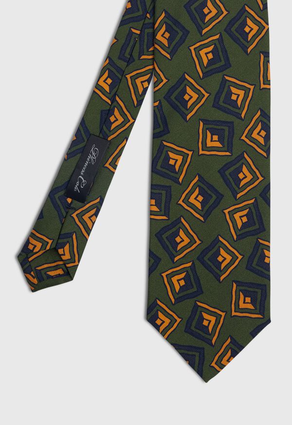 Paul Stuart Silk Triangle 3 Folds Self Tip Tie, image 1