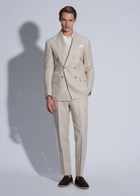 Paul Stuart Double Breasted Linen Suit, thumbnail 2