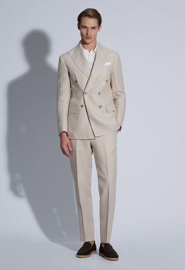 Paul Stuart Double Breasted Linen Suit, image 2