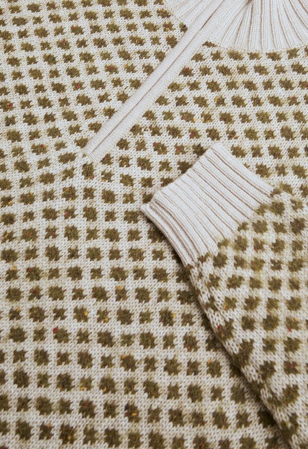 Paul Stuart Cashmere Blend Parquet Half Zip Pullover, image 2