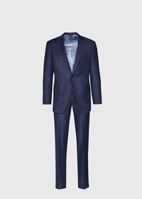 Paul Stuart Mid Blue Solid Flannel Paul Fit Suit, thumbnail 1