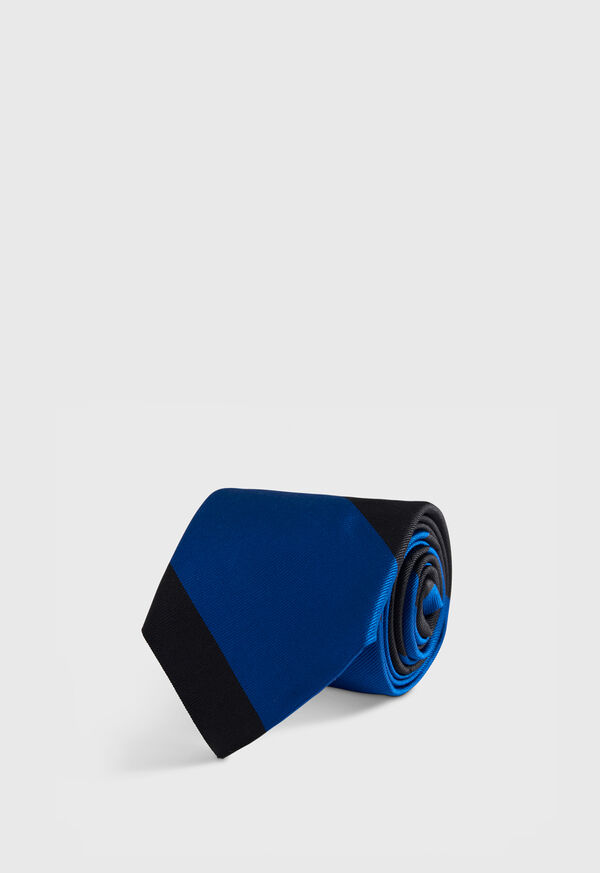 Paul Stuart Woven Silk Block Stripe Tie, image 1