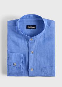 Paul Stuart Washed Linen Stand Collar Shirt, thumbnail 1