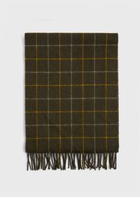 Paul Stuart Cashmere 2 Color Windowpane Scarf, thumbnail 2