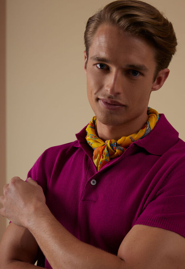Paul Stuart Zebra Print Cotton & Silk Bandana, image 2